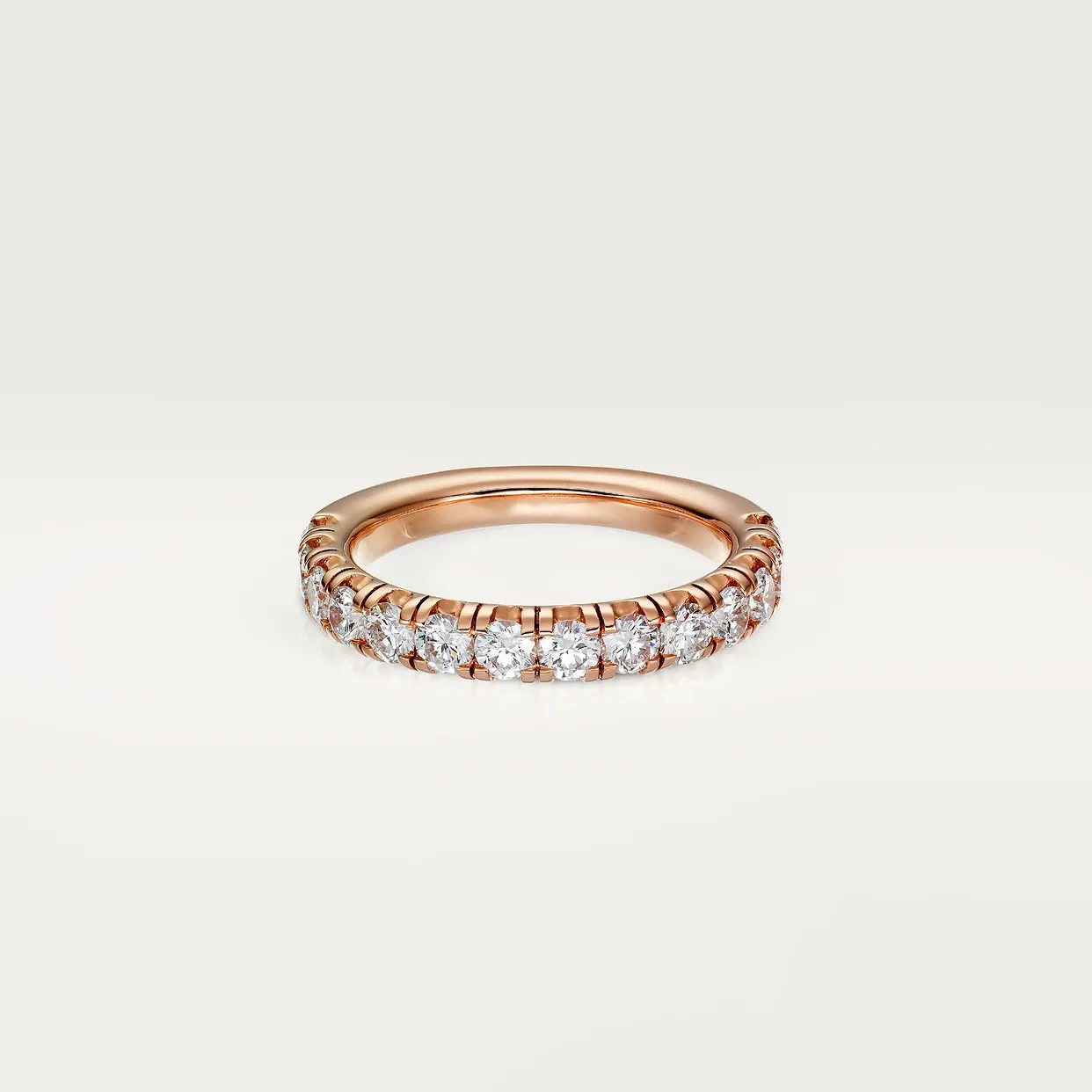Etincelle de Cartier wedding ring, width 3.5 mm, semi-paved