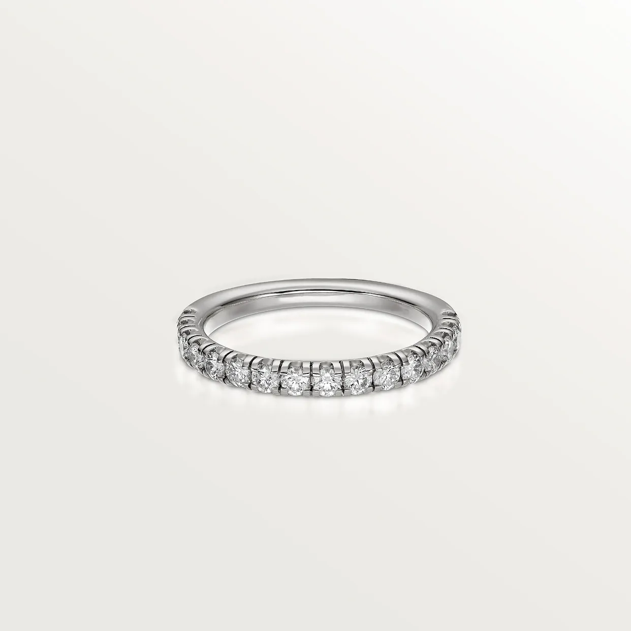 Etincelle de Cartier wedding ring, width 2.6 mm, semi-paved