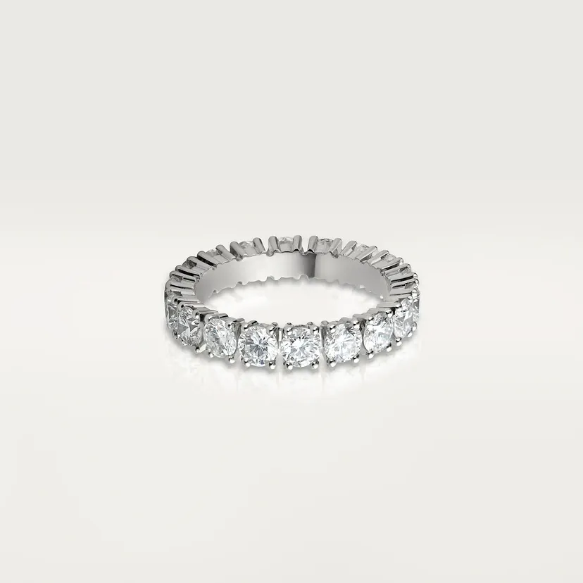 Cartier Destinée wedding ring, width 4.1 mm, paved