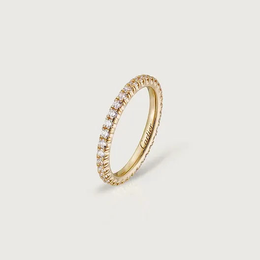 Etincelle de Cartier wedding ring, width 2 mm, paved