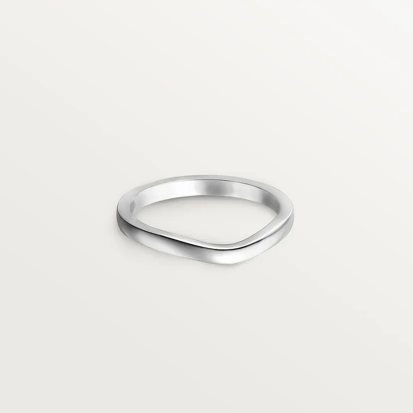 Ballerine wedding ring, width 2 mm