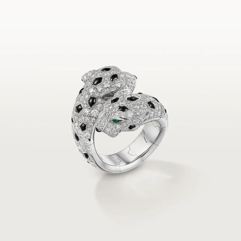 Panthère de Cartier ring, articulated, paved