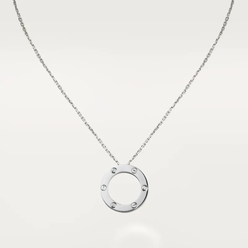 LOVE pendant, 3 diamonds