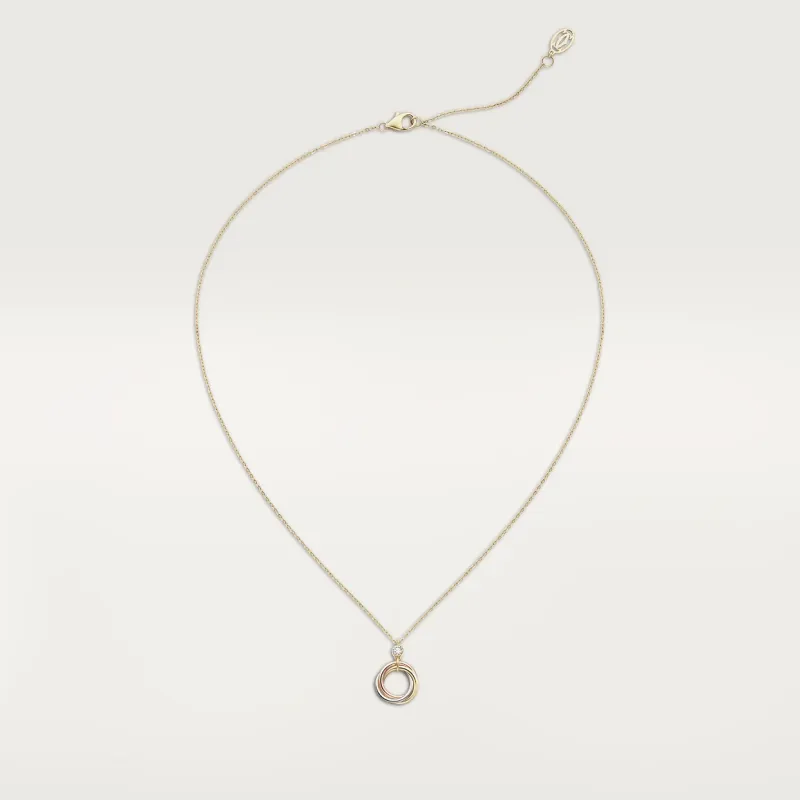 Trinity pendant, brilliant-cut diamond