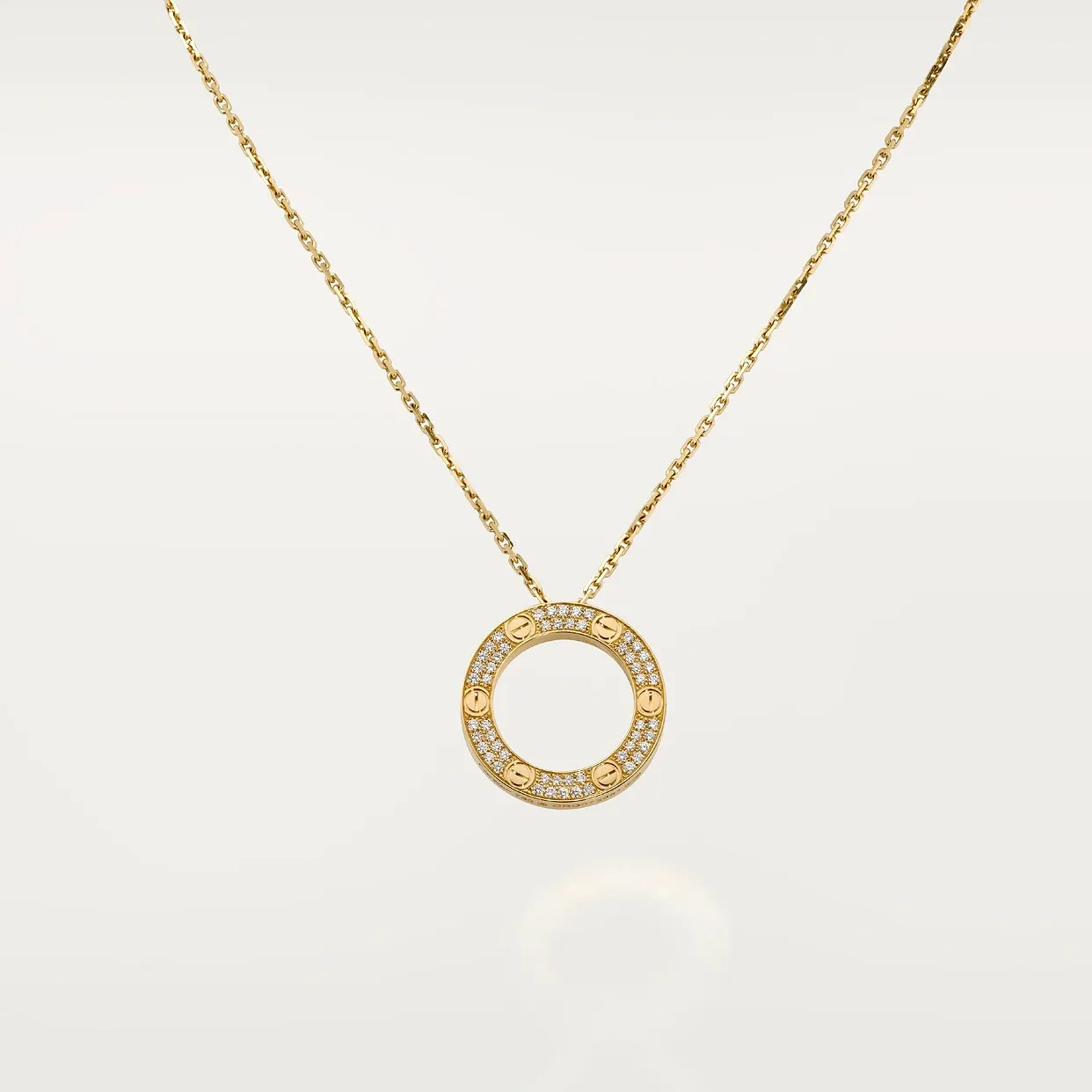 LOVE pendant, paved