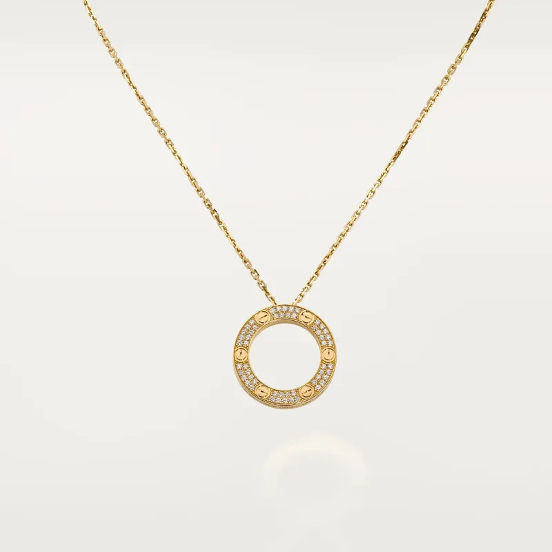 LOVE pendant, paved
