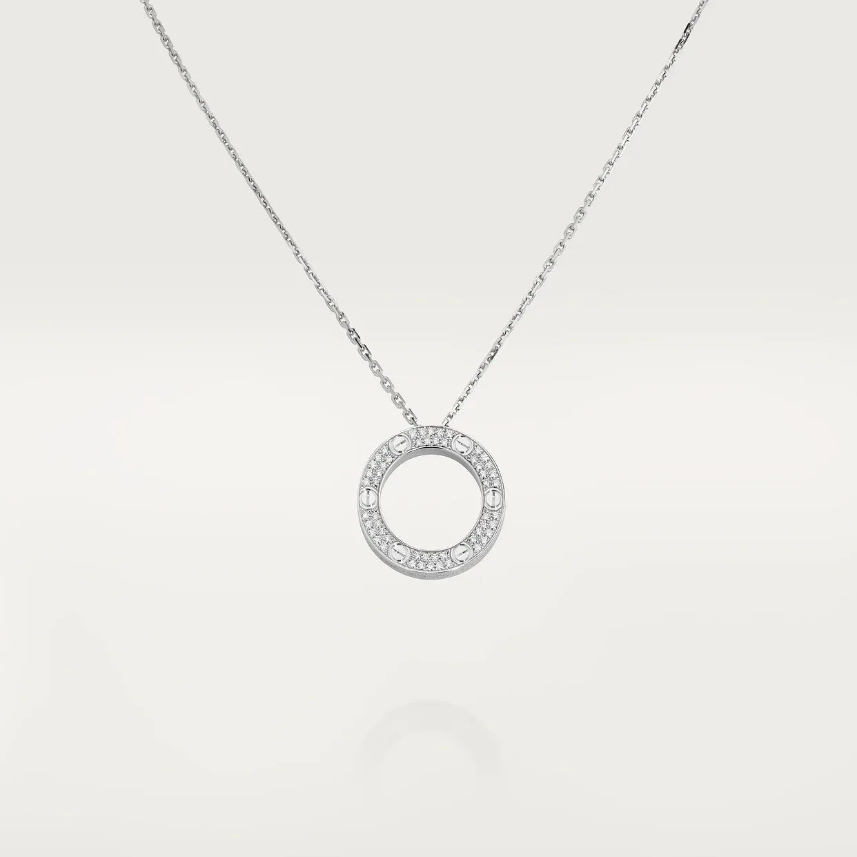 LOVE pendant, paved
