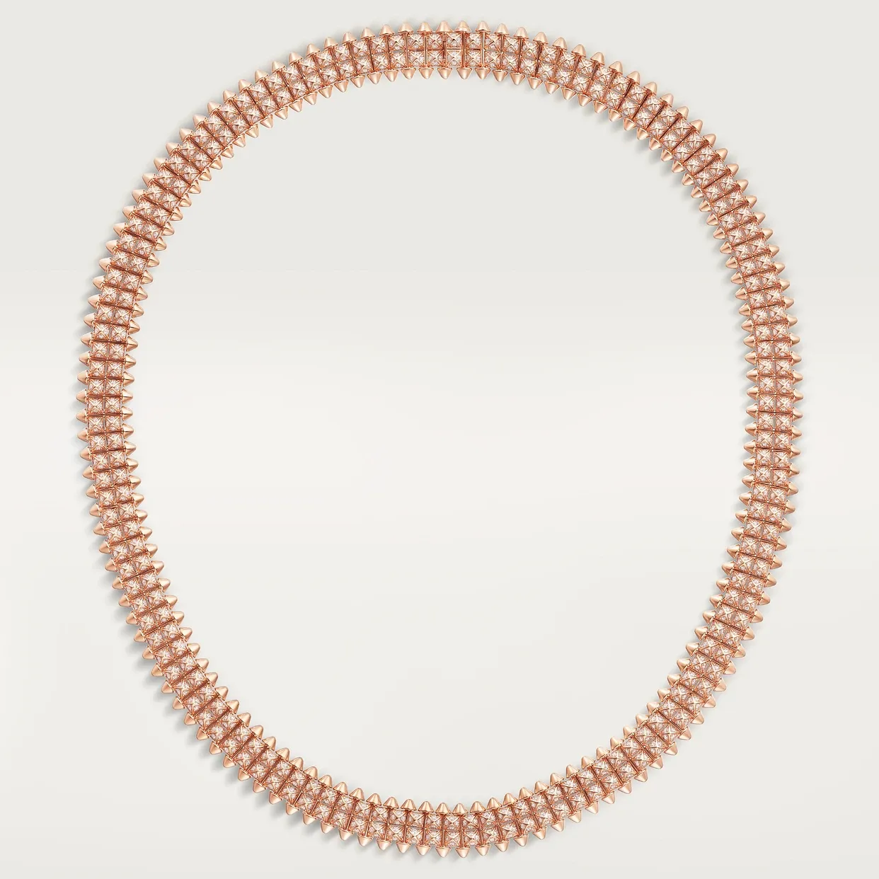 Clash de Cartier necklace, flexible, double, paved