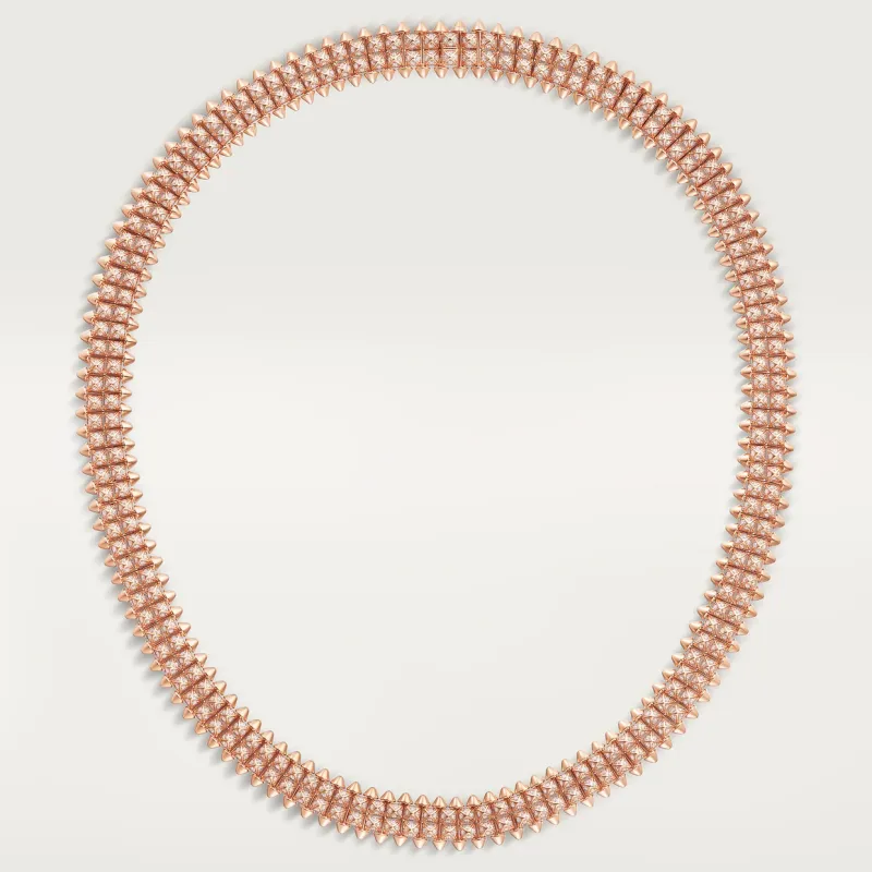 Clash de Cartier necklace, flexible, double, paved