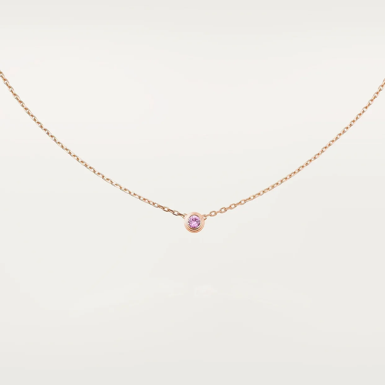 Cartier d&#39;Amour pendant, pink sapphire
