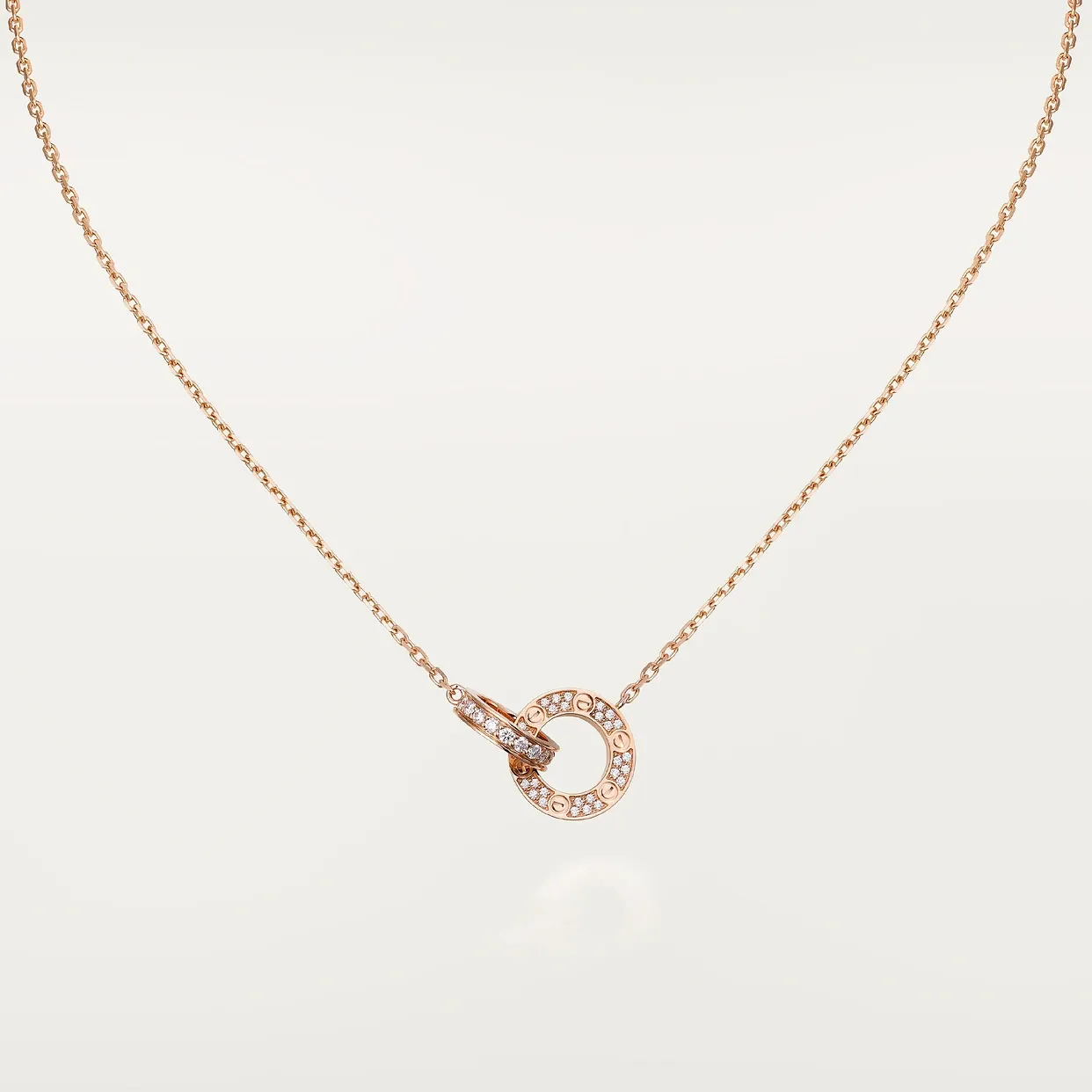 LOVE pendant, paved