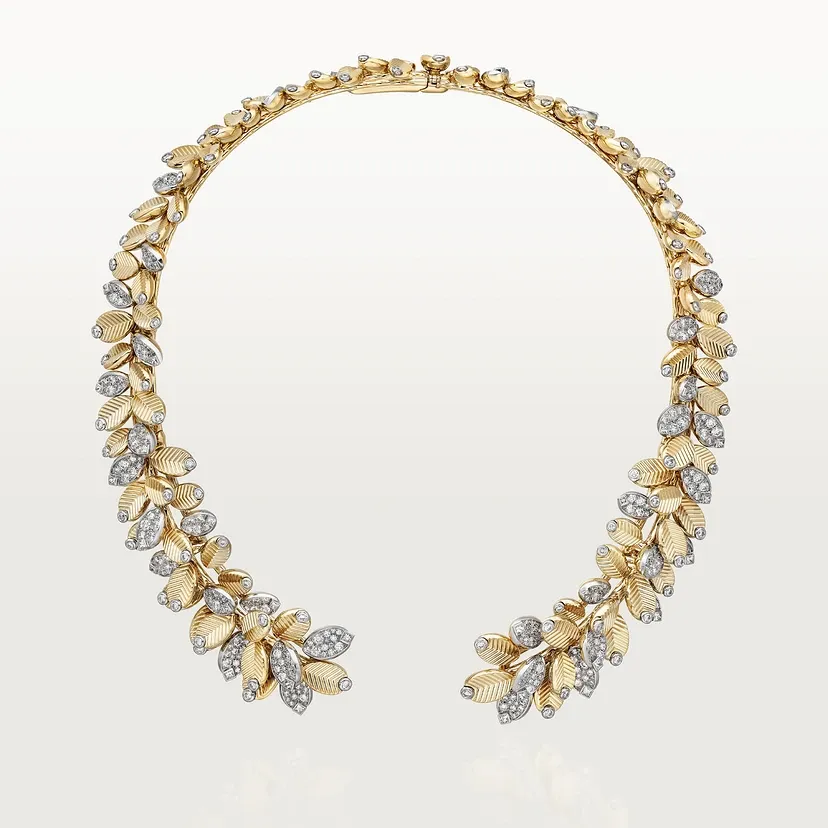 Grain de Café necklace, semi-paved