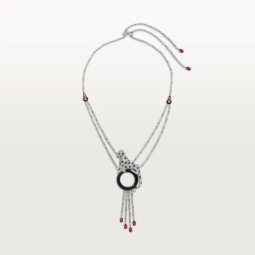 Panthère de Cartier necklace, rubellite, paved