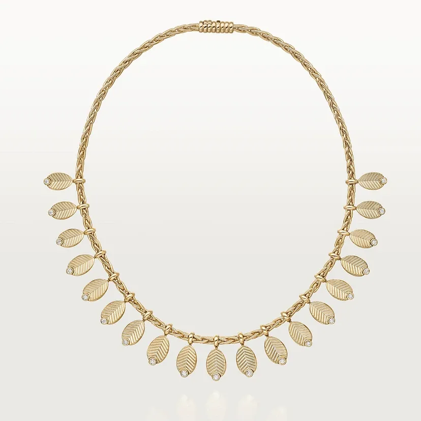 Grain de Café necklace, semi-paved