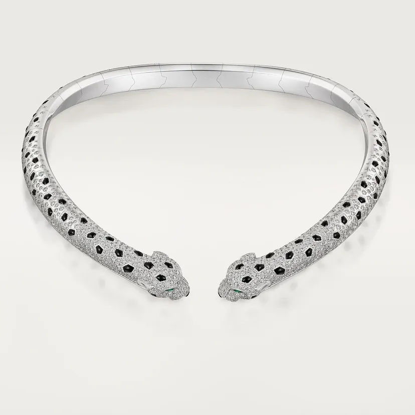 Panthère de Cartier torque necklace, articulated, paved