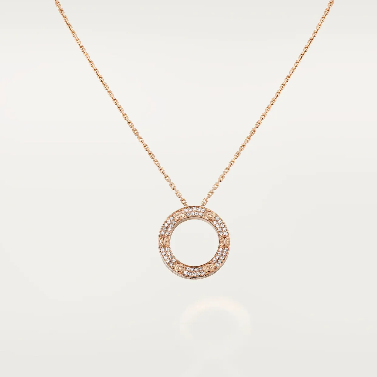 LOVE pendant, paved