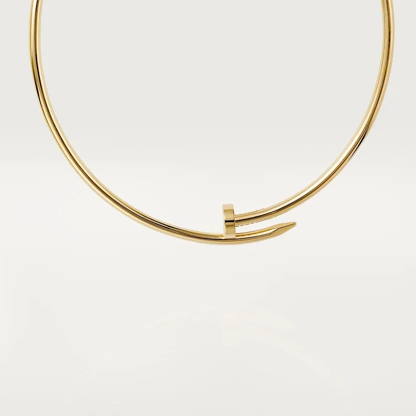 Juste un Clou torque necklace, classic model, diamonds