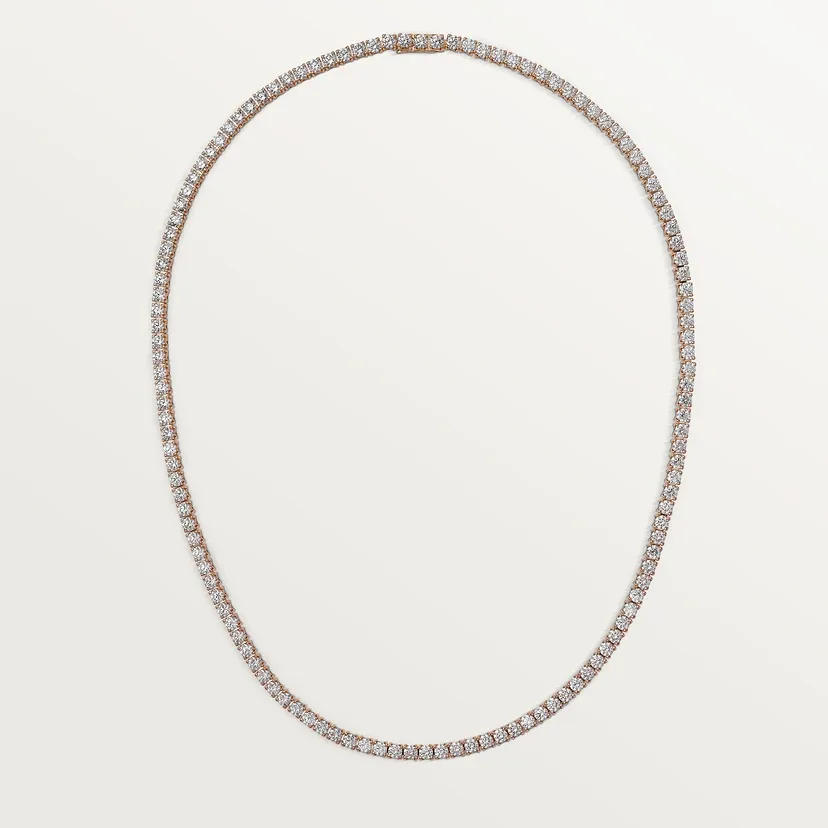 Essential Lines necklace, brilliant-cut diamonds