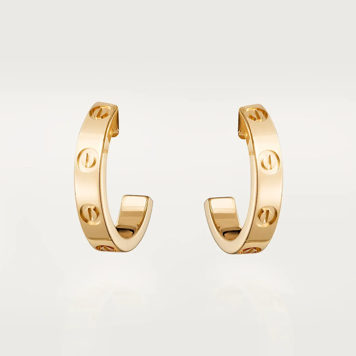 LOVE hoop earrings, small model