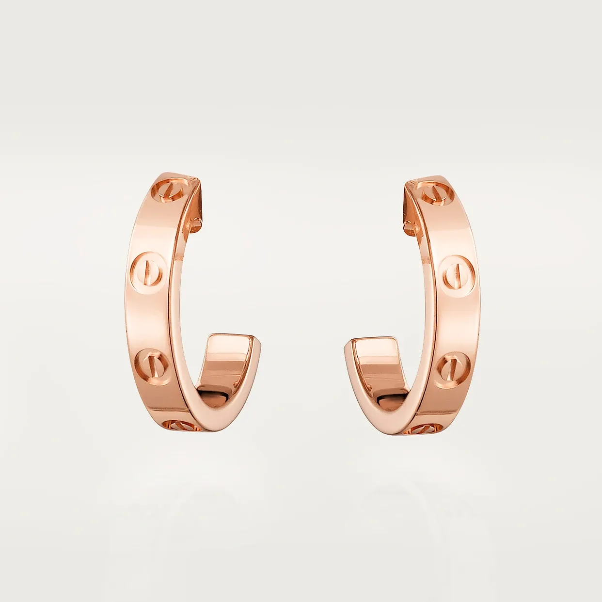 LOVE hoop earrings, small model