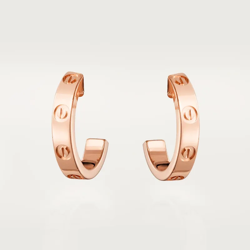 LOVE hoop earrings, small model