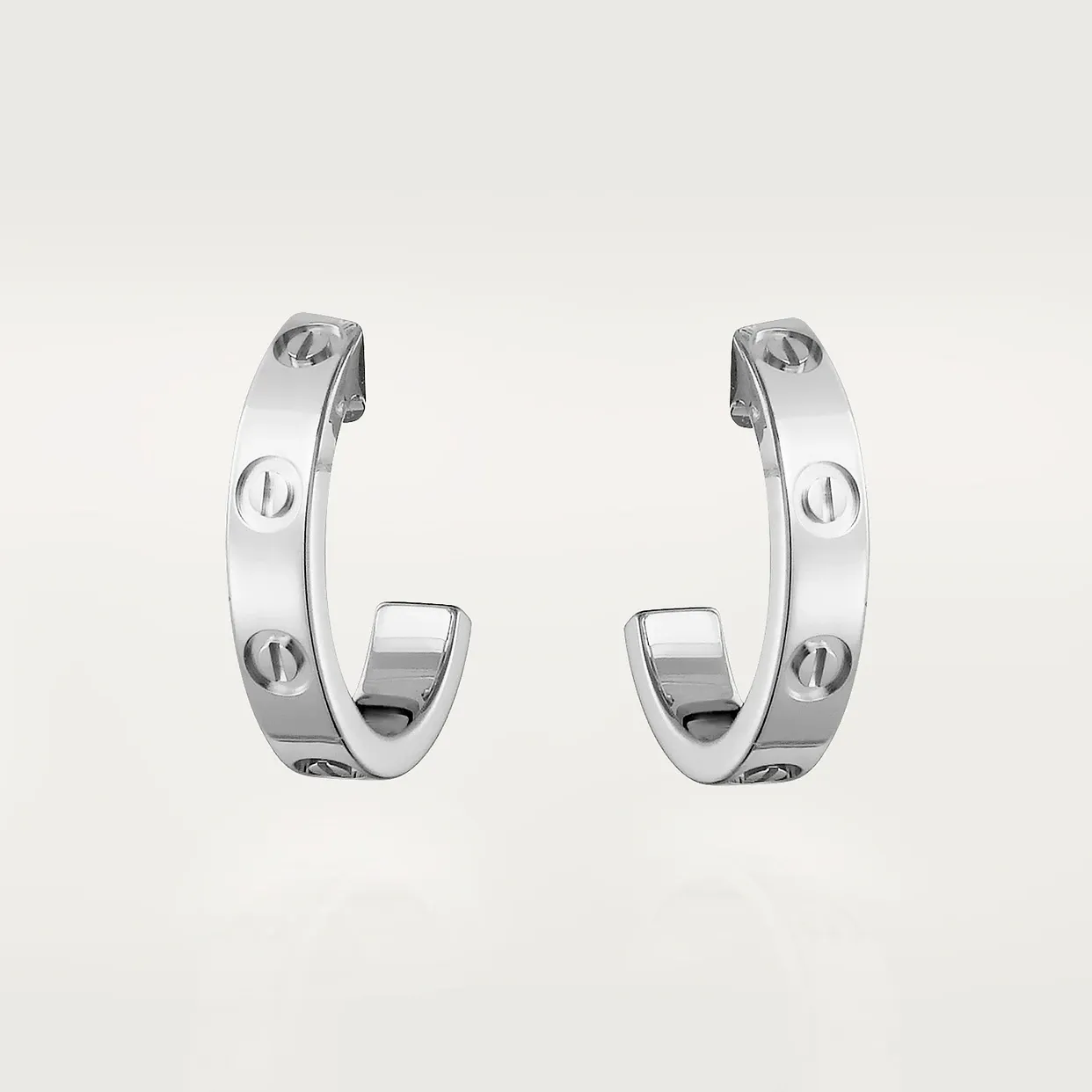 LOVE hoop earrings, small model