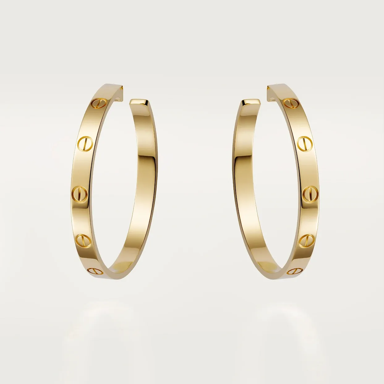 LOVE hoop earrings, large model