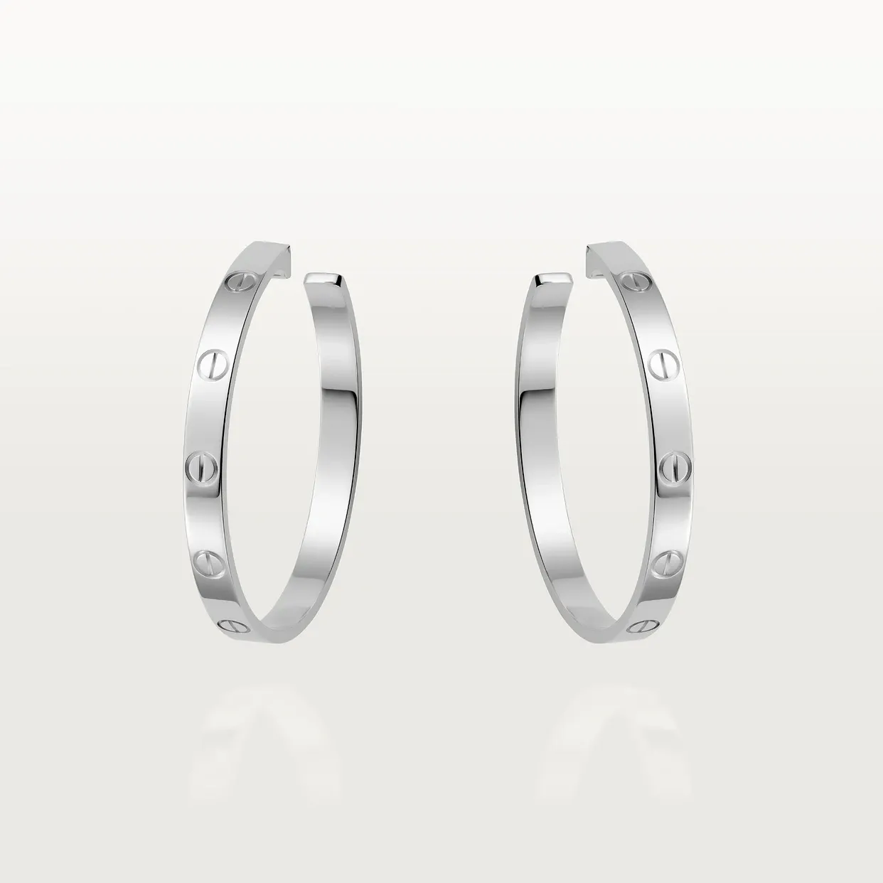 LOVE hoop earrings, large model