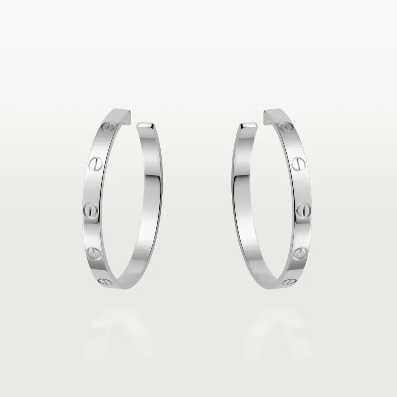 LOVE hoop earrings, large model