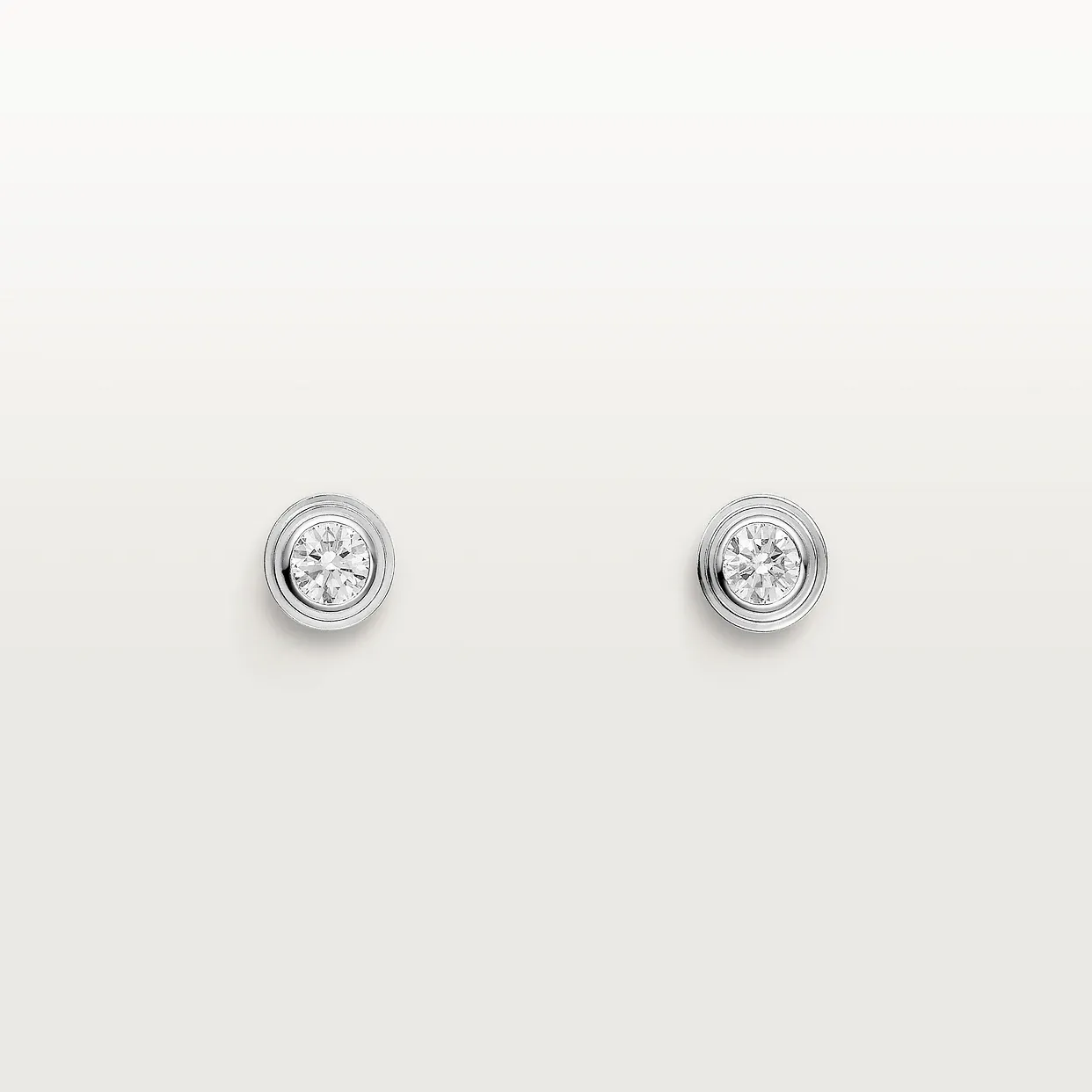 Cartier d&#39;Amour stud earrings, 2 brilliant-cut diamonds, small model