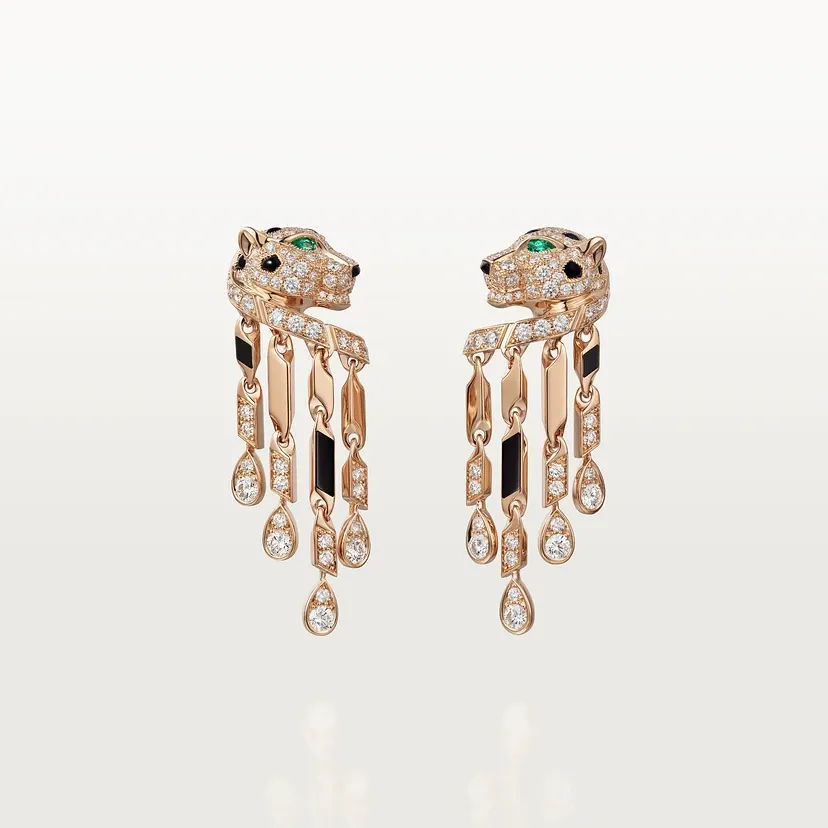 Panthère de Cartier earrings, small model, paved
