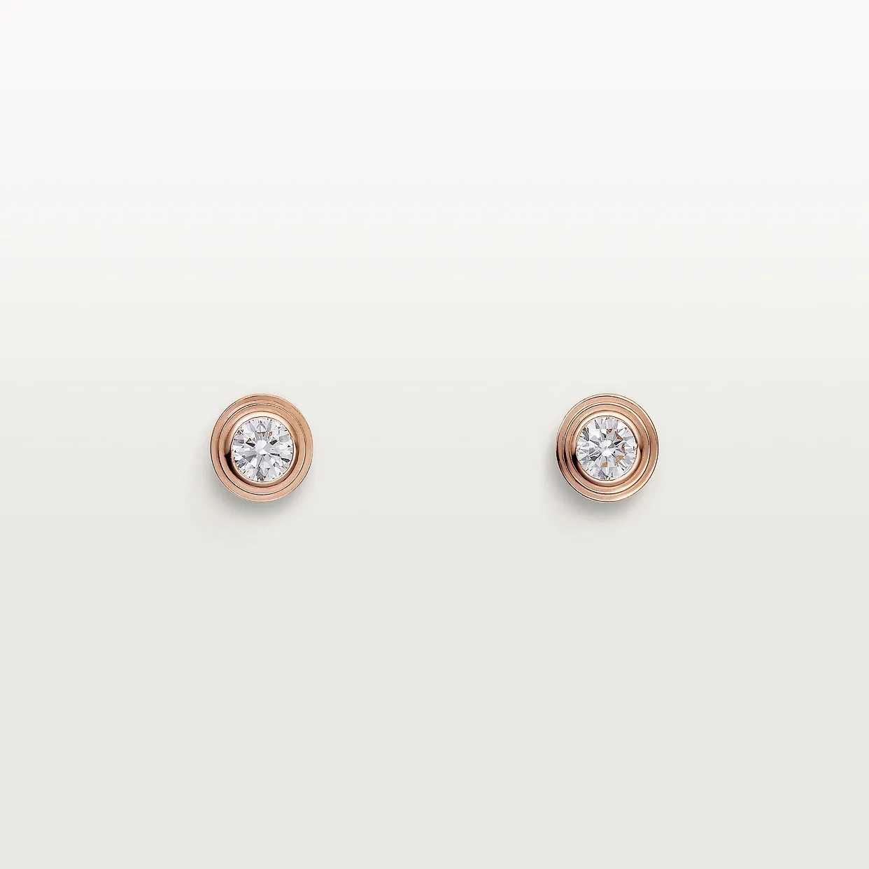 Cartier d&#39;Amour stud earrings, 2 brilliant-cut diamonds, small model