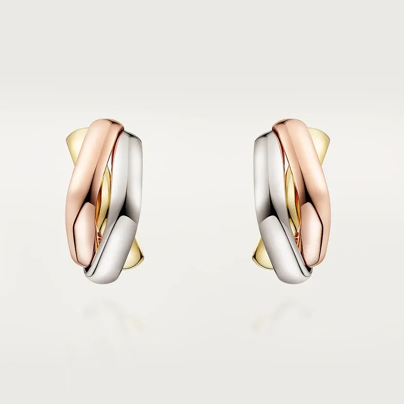 Trinity cushion earrings