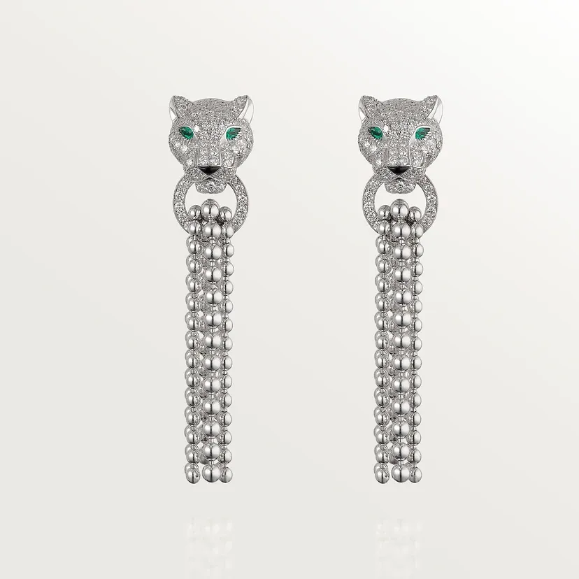 Panthère de Cartier earrings, semi-paved