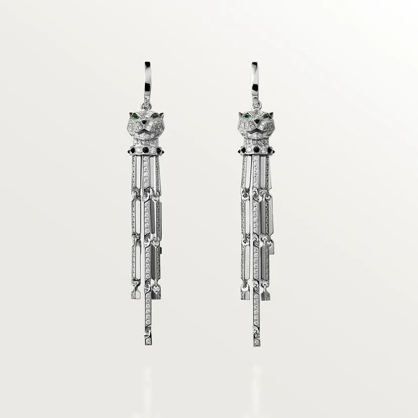 Panthère de Cartier earrings, small model, paved