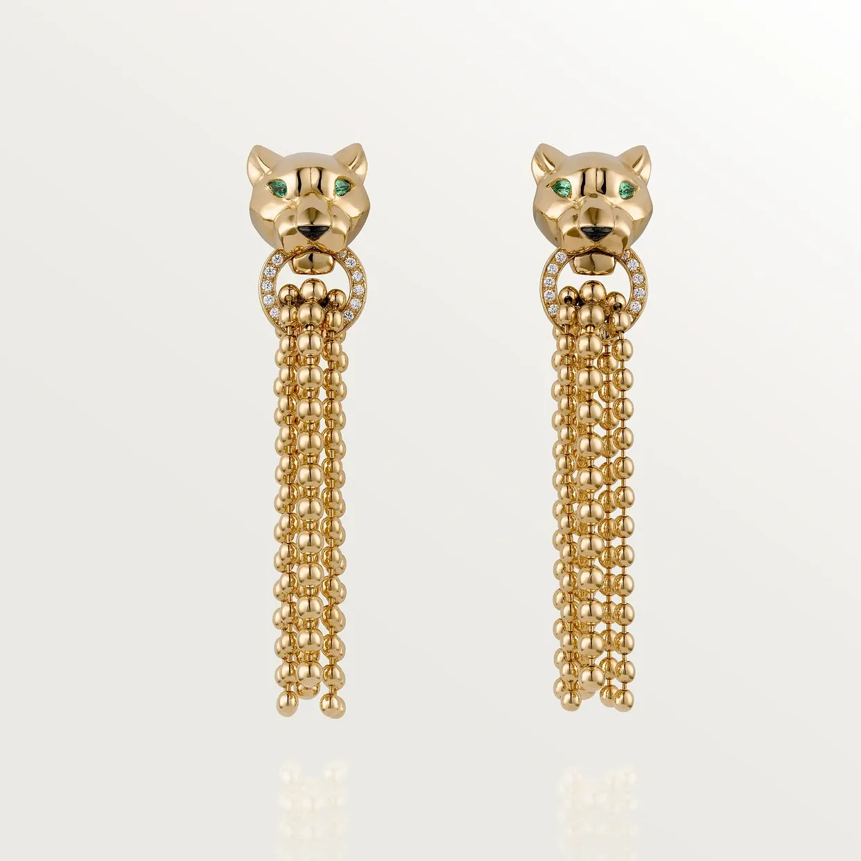 Panthère de Cartier earrings, diamonds