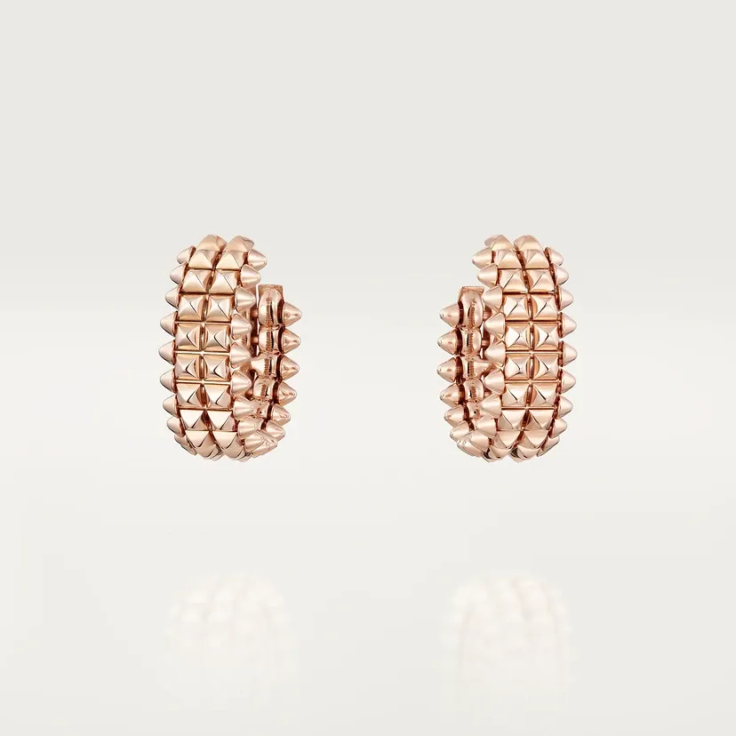 Clash de Cartier hoop earrings, double row