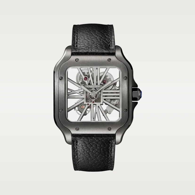 Santos de Cartier skeleton watch