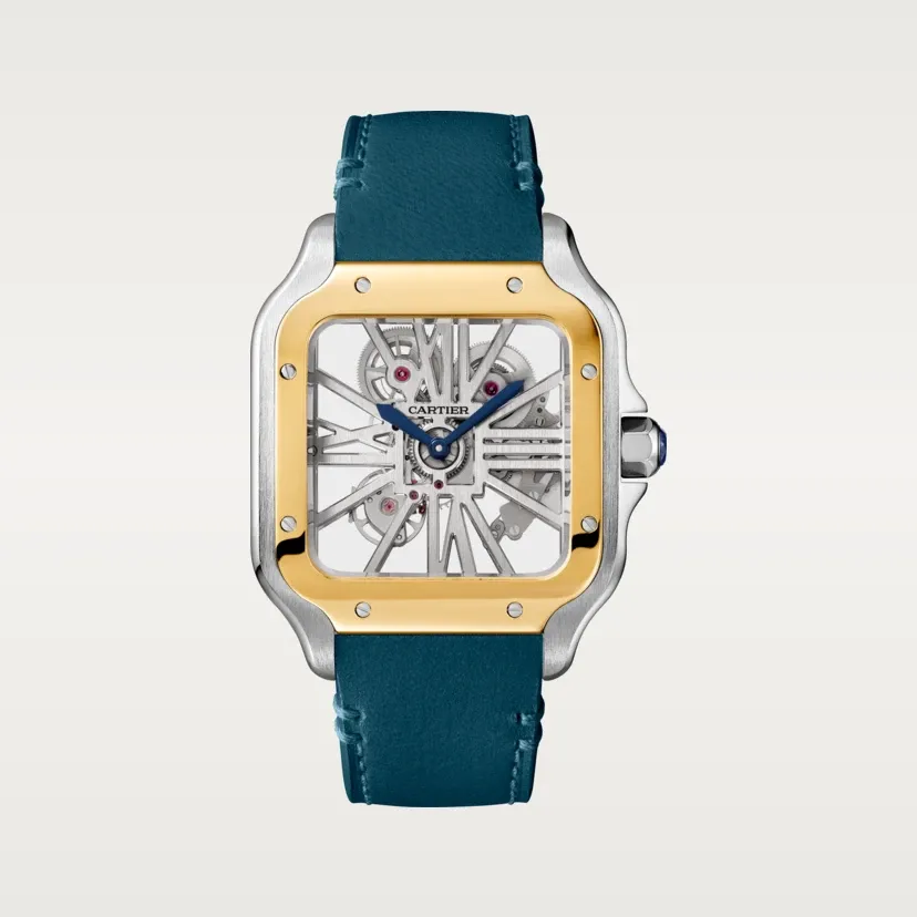 Santos de Cartier skeleton watch