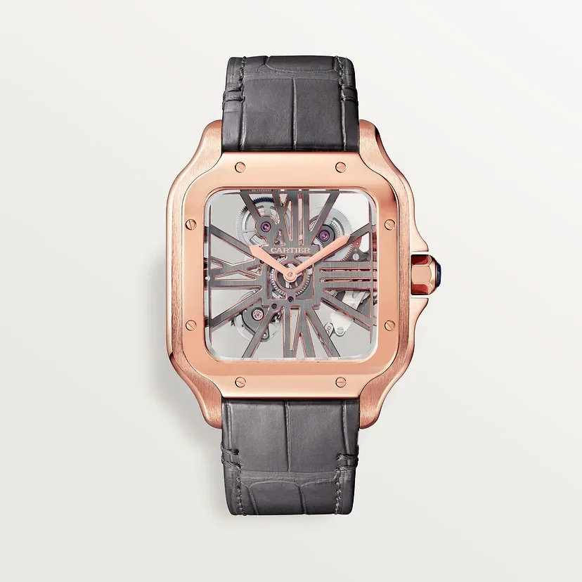 Santos de Cartier skeleton watch