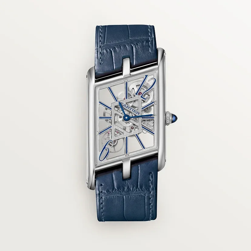 Tank Asymétrique skeleton watch