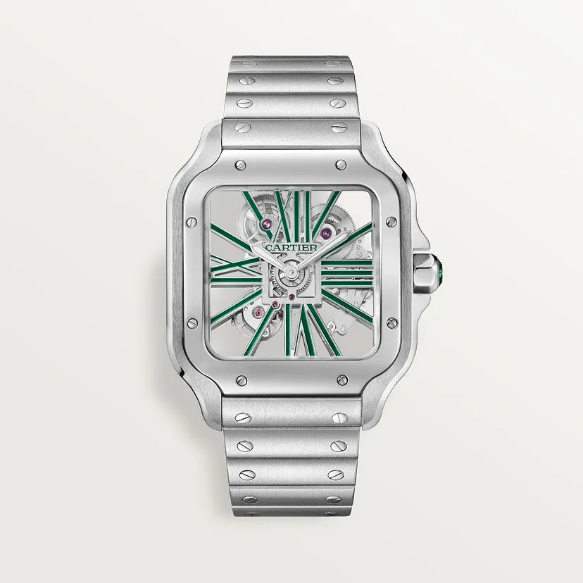 Santos de Cartier skeleton watch