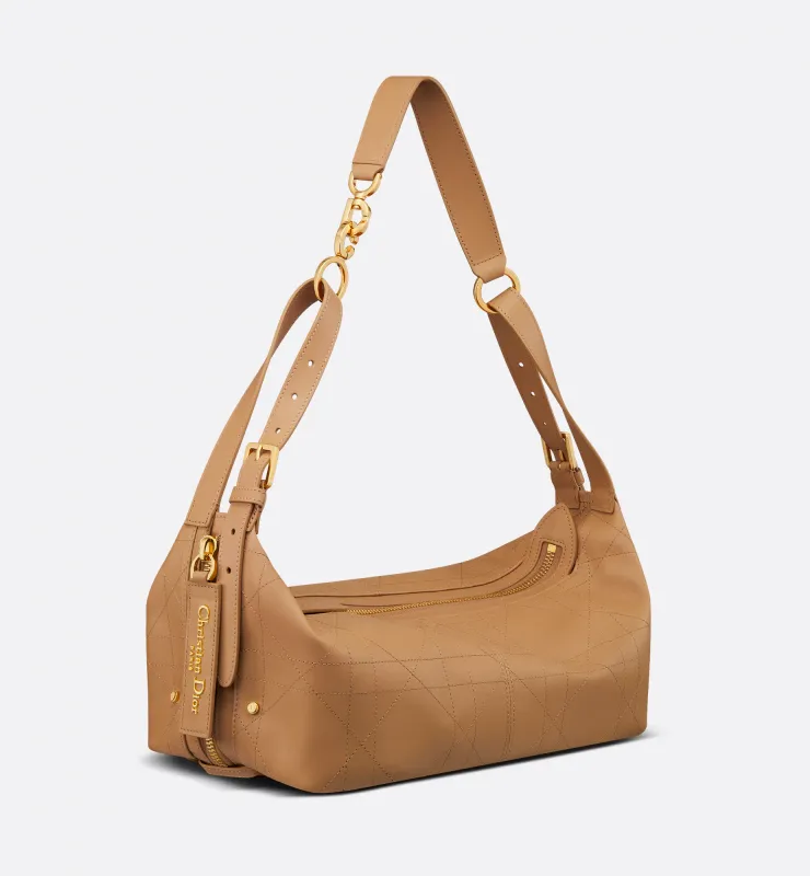 Medium D-Journey Bag in Vintage Smooth Calfskin