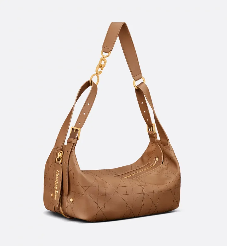 Medium D-Journey Bag in Vintage Smooth Calfskin