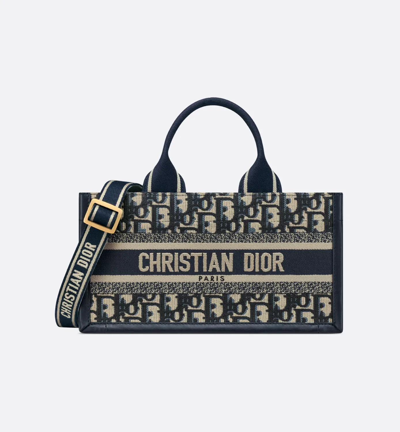 East-West Dior Book Tote with Strap