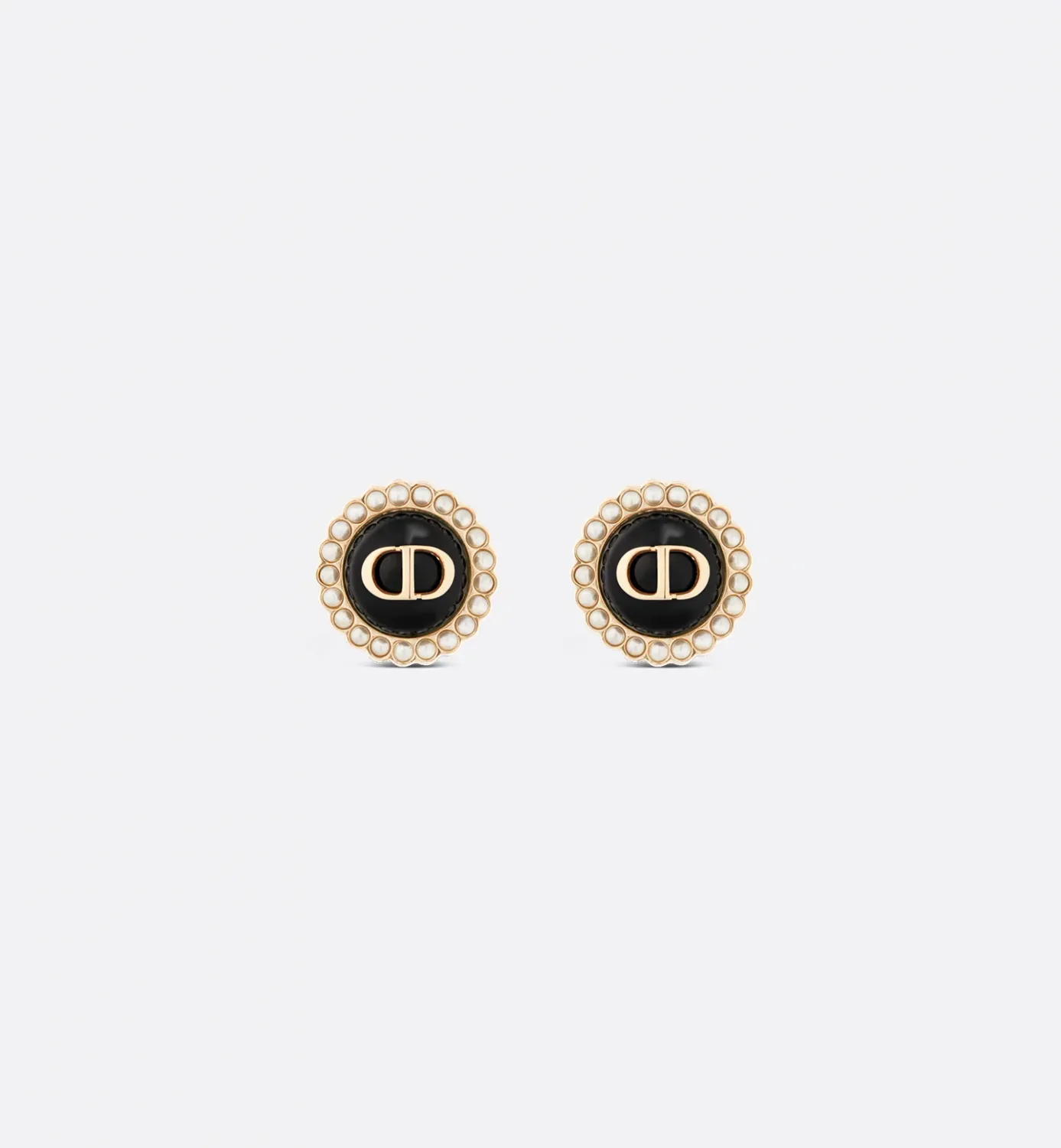 Petit CD Baroque Stud Earrings