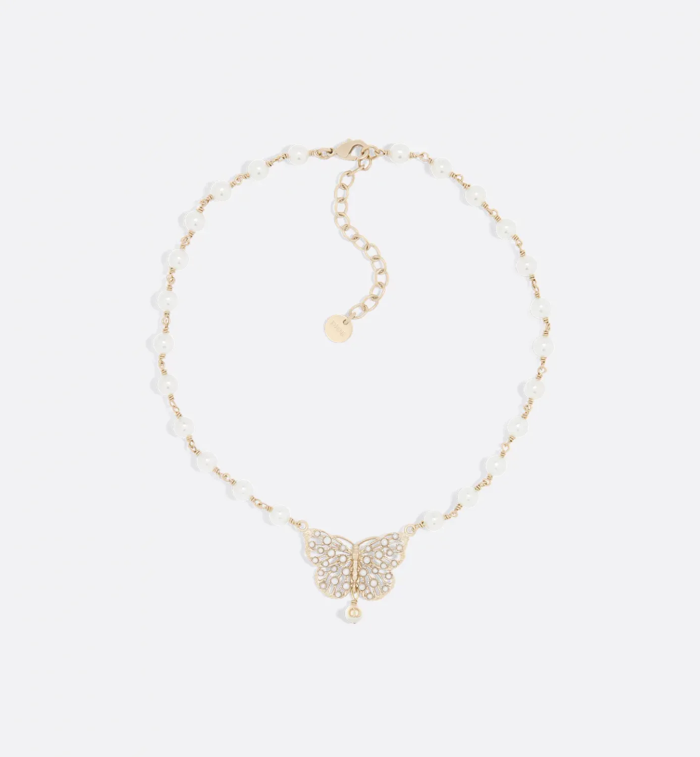 Toile de Jouy Papillon Necklace