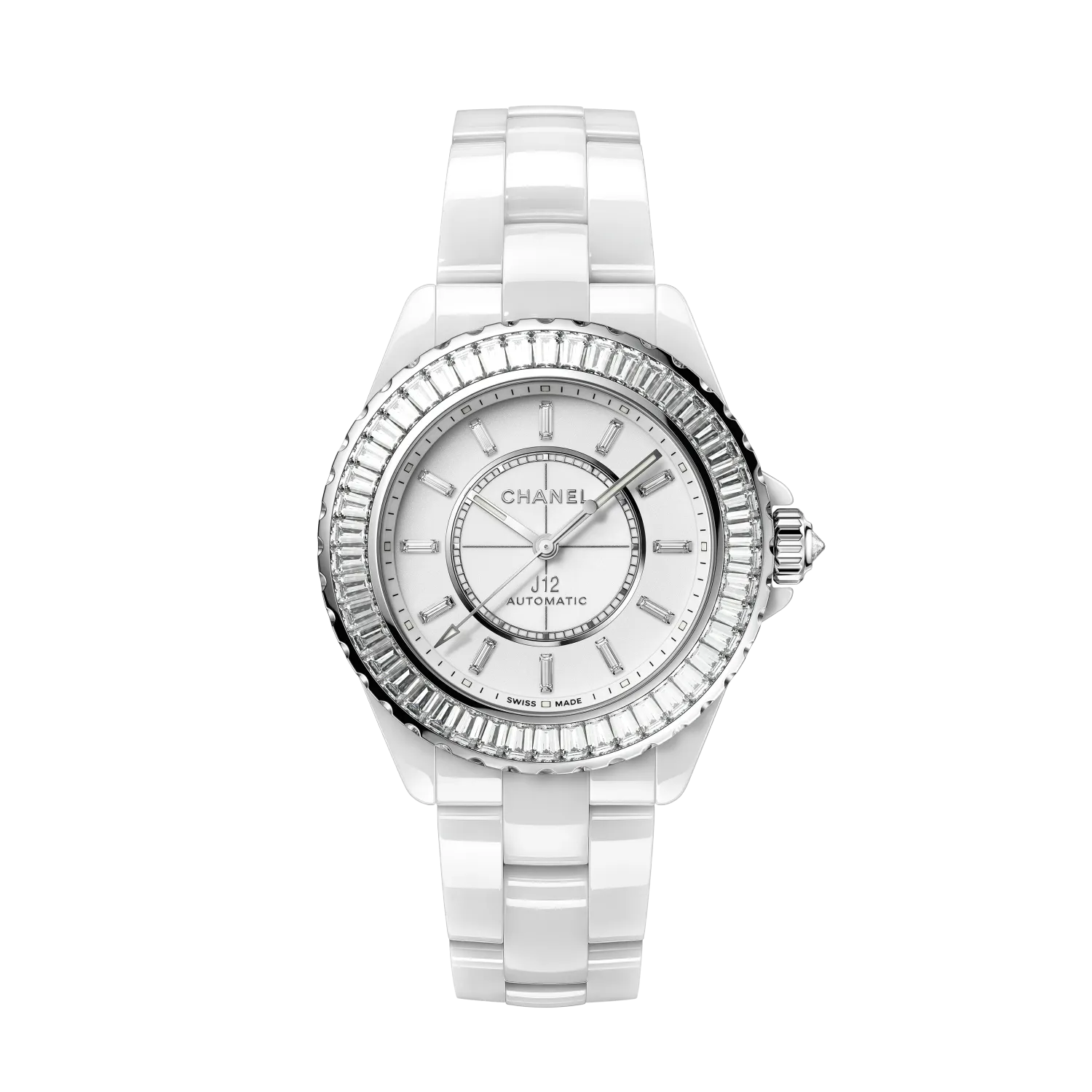 Chanel J12 Baguette Diamond Bezel Watch