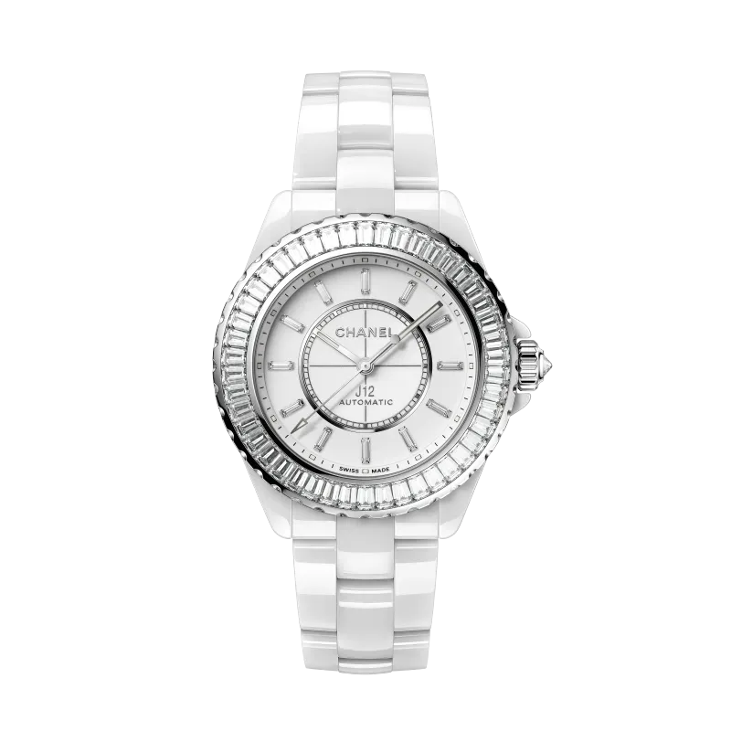 Chanel J12 Baguette Diamond Bezel Watch