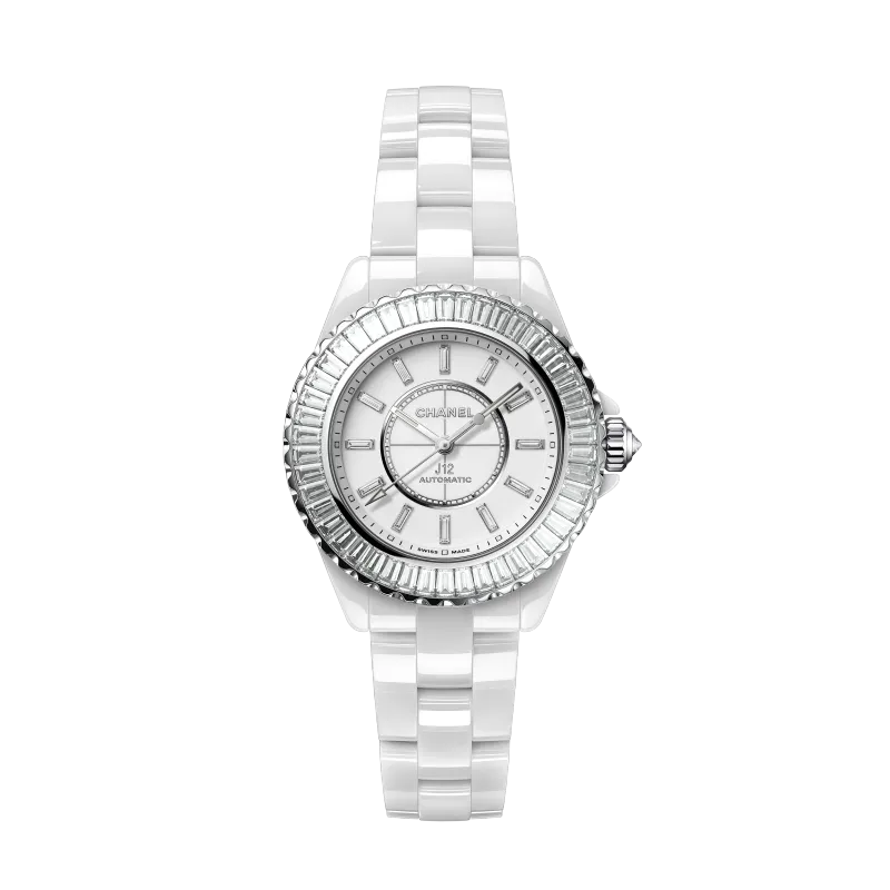 Chanel J12 Baguette Diamond Bezel Watch